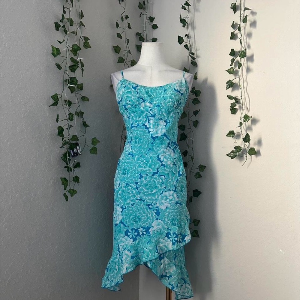 Floral Blue Dress